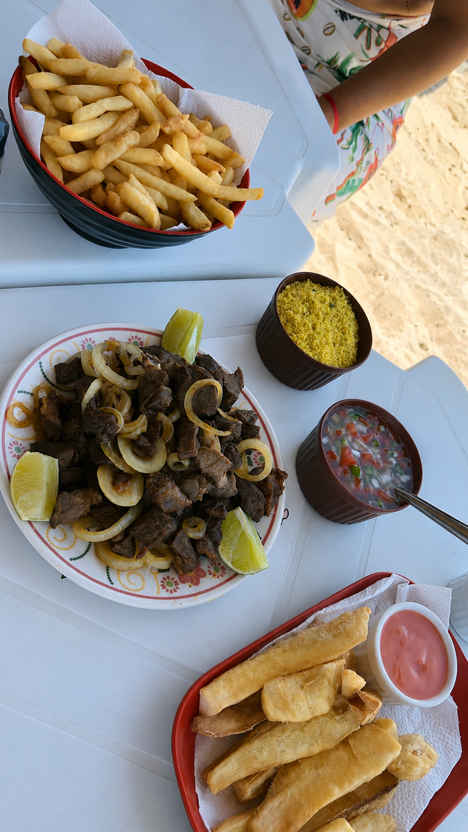 Carne de sol – prato nordestino servido na Barraca do Ivan